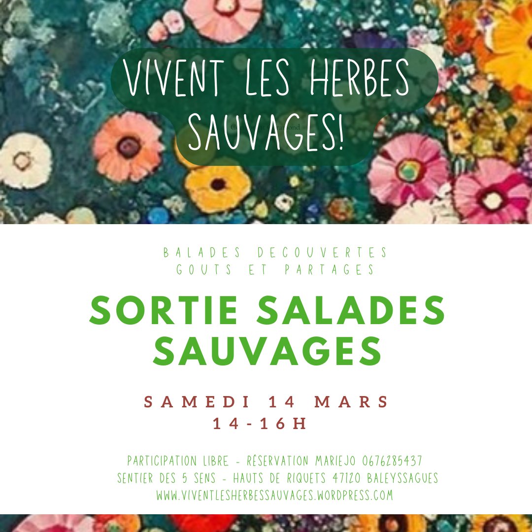 Vivent les herbes sauvages mars 2026
