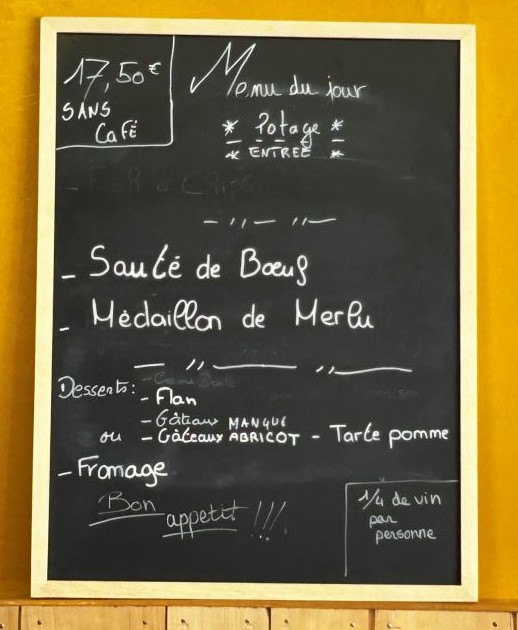 Camélia Menu