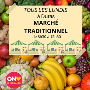 Les marchés et soirées gourmandes se mettent à jour et on n'oublie pas le marché du lundi matin...