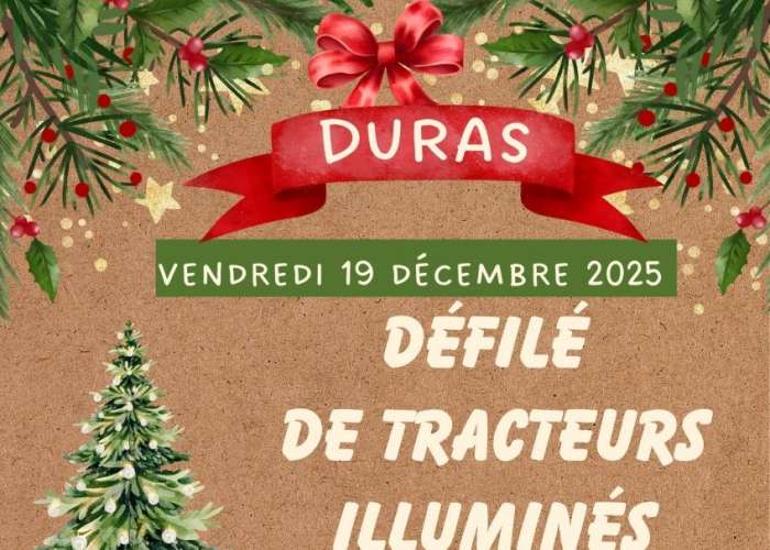 image de Défilé de tracteurs illuminés