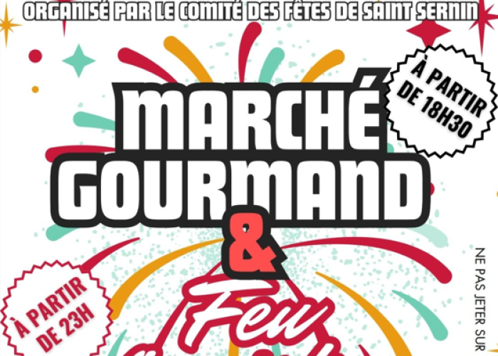 image de Feu d'artifice,marché gourmand à Saint Sernin de Duras