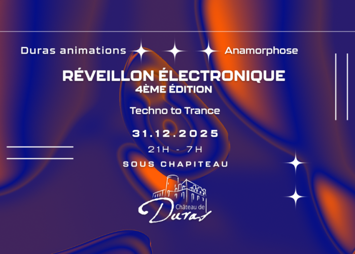 image de Réveillon électro dans le parc du château de Duras