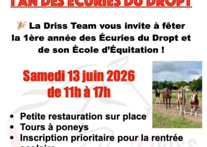 image de Anniversaire des 1 an aux Écuries du Dropt
