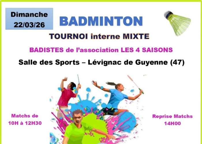 image de Badminton Tournoi interne Mixte