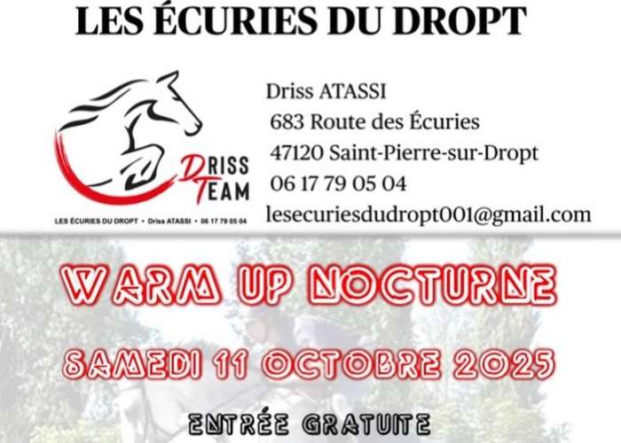 image de Warm up épreuves et spectacle aux Ecuries du Dropt