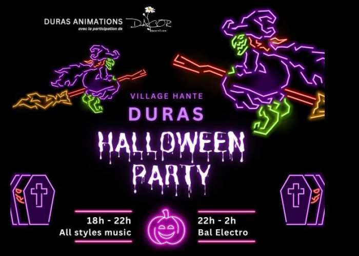 image de Halloween dans le village de Duras