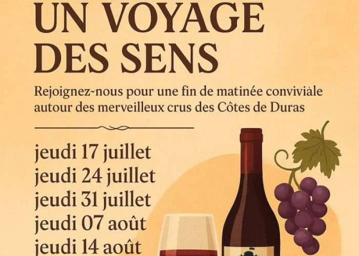 image de Un voyage des sens à la maison des vins de Duras