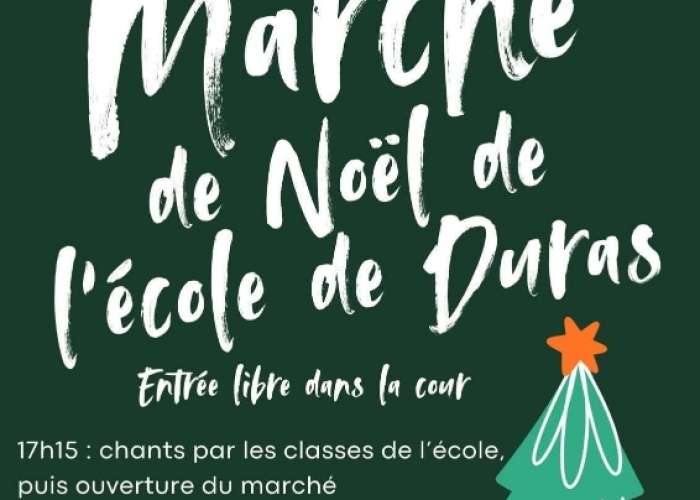 image de Marché Noël avec APE à l'école de Duras