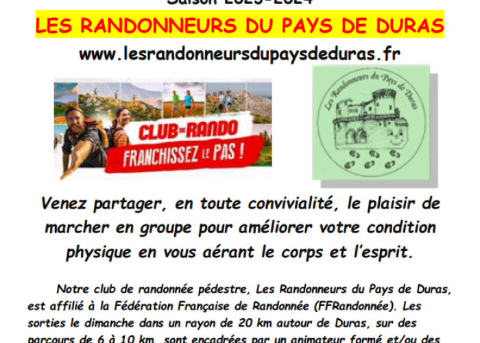 image de Les randonneurs du Pays de Duras