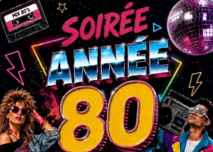 image de Plancha Soirée DJ années 80's à la Clé des Champs