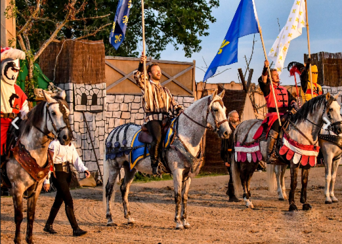 image de Spectacle médiéval dans les jardins du château de Duras
