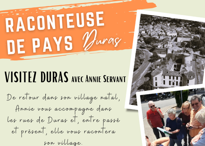 image de Visite guidée de Duras par Annie Servant, Raconteuse de Pays